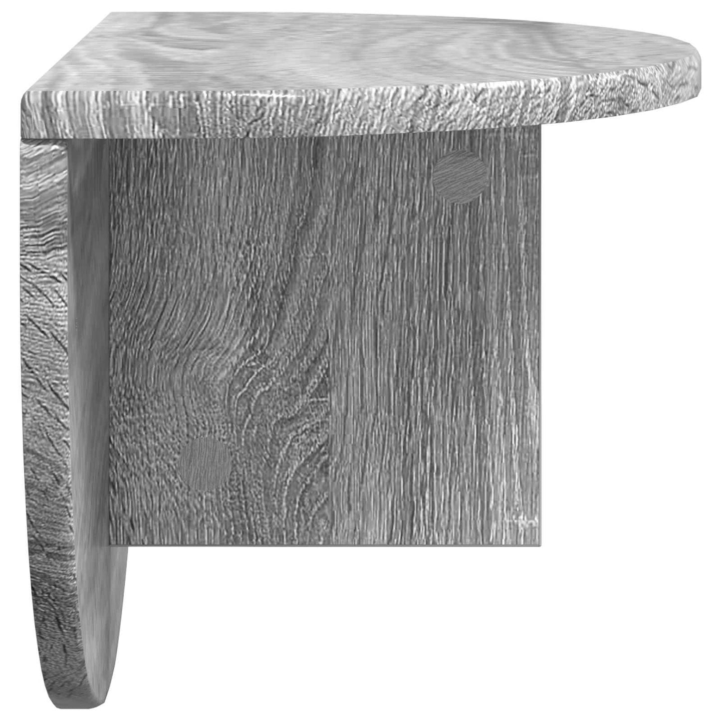vidaXL Wandregal 2 pcs Graues Sonoma 48 x 24 x 24 cm Holzwerkstoff