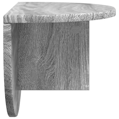 vidaXL Wandregal 2 pcs Graues Sonoma 48 x 24 x 24 cm Holzwerkstoff