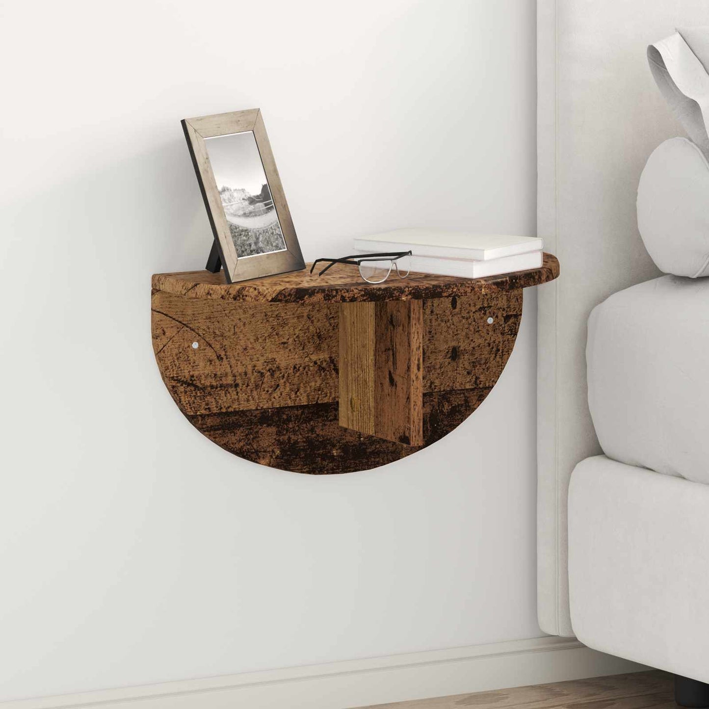 vidaXL Wandregal Wandmontiert Altholz 48 x 24 x 24 cm Holzwerkstoff