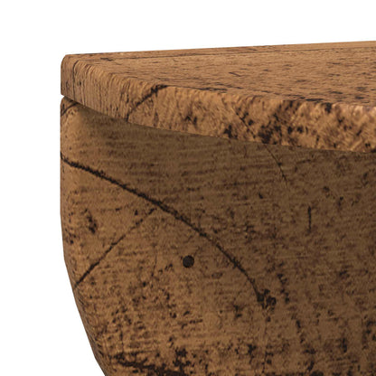 Wandregal 2 pcs Altholz 48 x 24 x 24 cm Holzwerkstoff