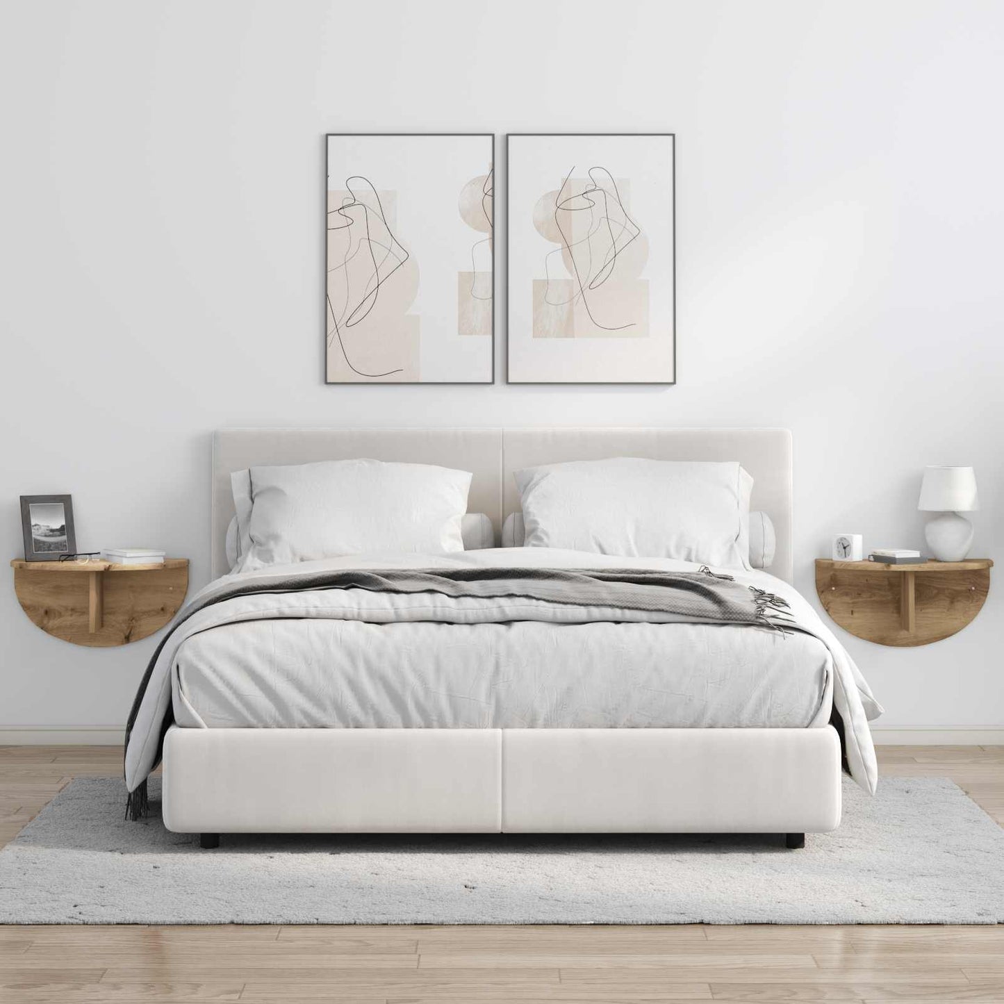 vidaXL Wandregal Artisan-Eiche 48 x 24 x 24 cm Holzwerkstoff