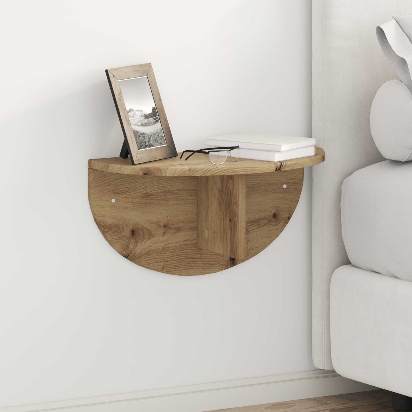 vidaXL Wandregal 2 pcs Artisan-Eiche 48 x 24 x 24 cm Holzwerkstoff