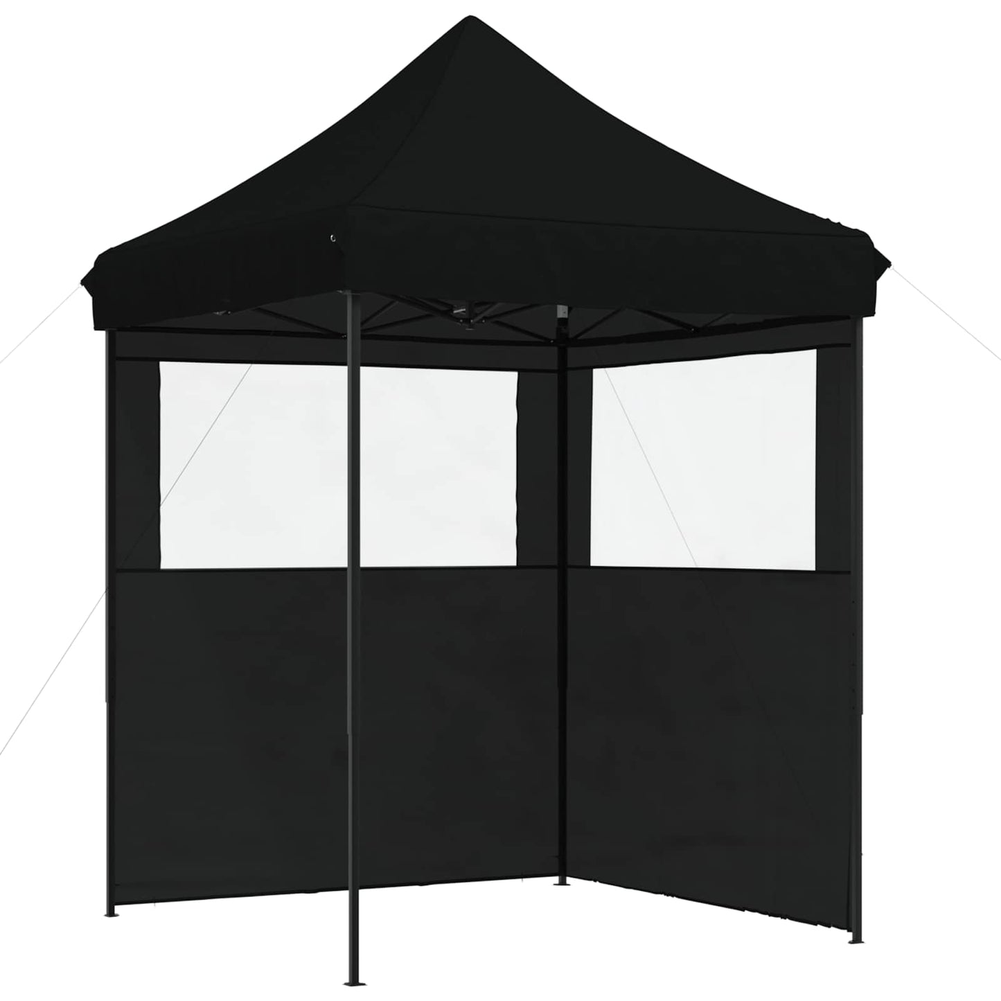 Party-Zelt Schwarz 200 x 200 x 306 cm Oxford-Stoff
