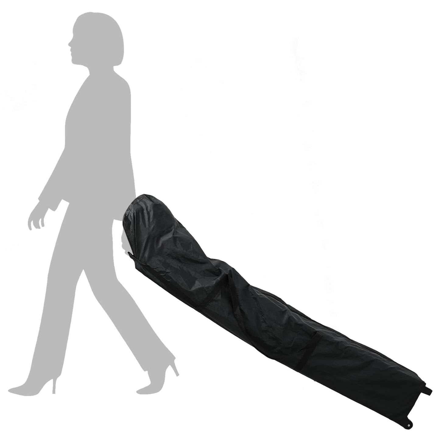 Party-Zelt Braun 200 x 200 x 306 cm Oxford-Stoff