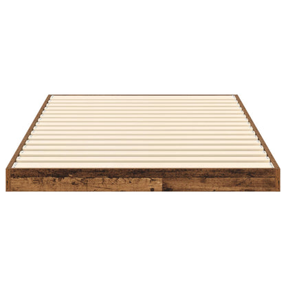 vidaXL Bodenbettrahmen Altholz 71,5 x 190 cm Holzwerkstoff