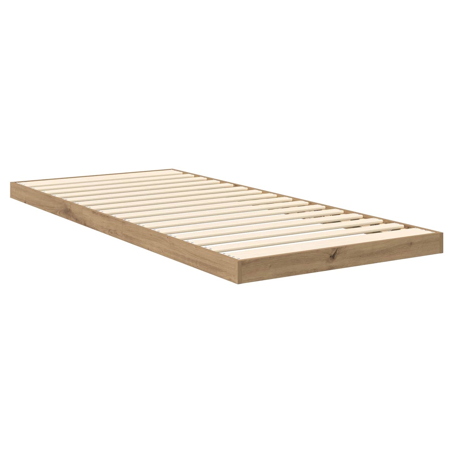 vidaXL Bodenbettrahmen Artisan-Eiche 71,5 x 190 cm Holzwerkstoff