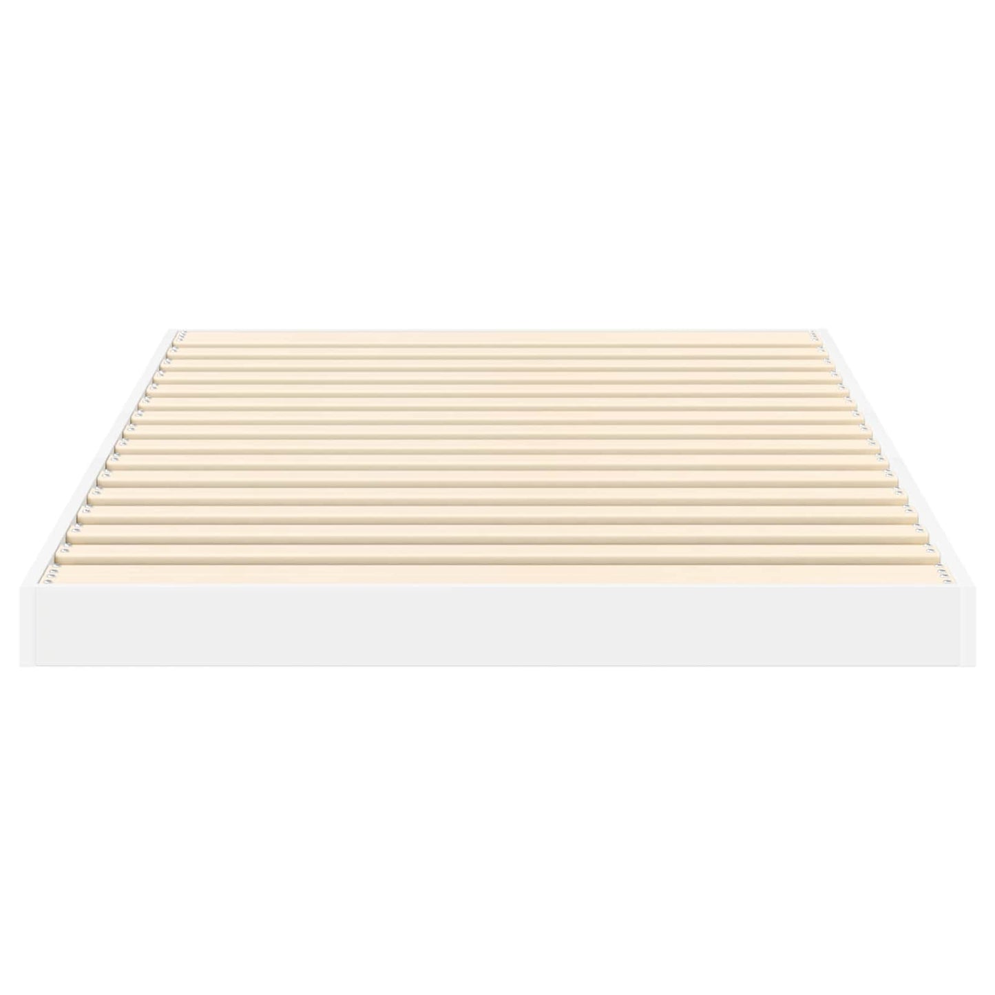 vidaXL Cadre de lit au sol blanc 86,5 x 190 cm Bois d'ingénierie