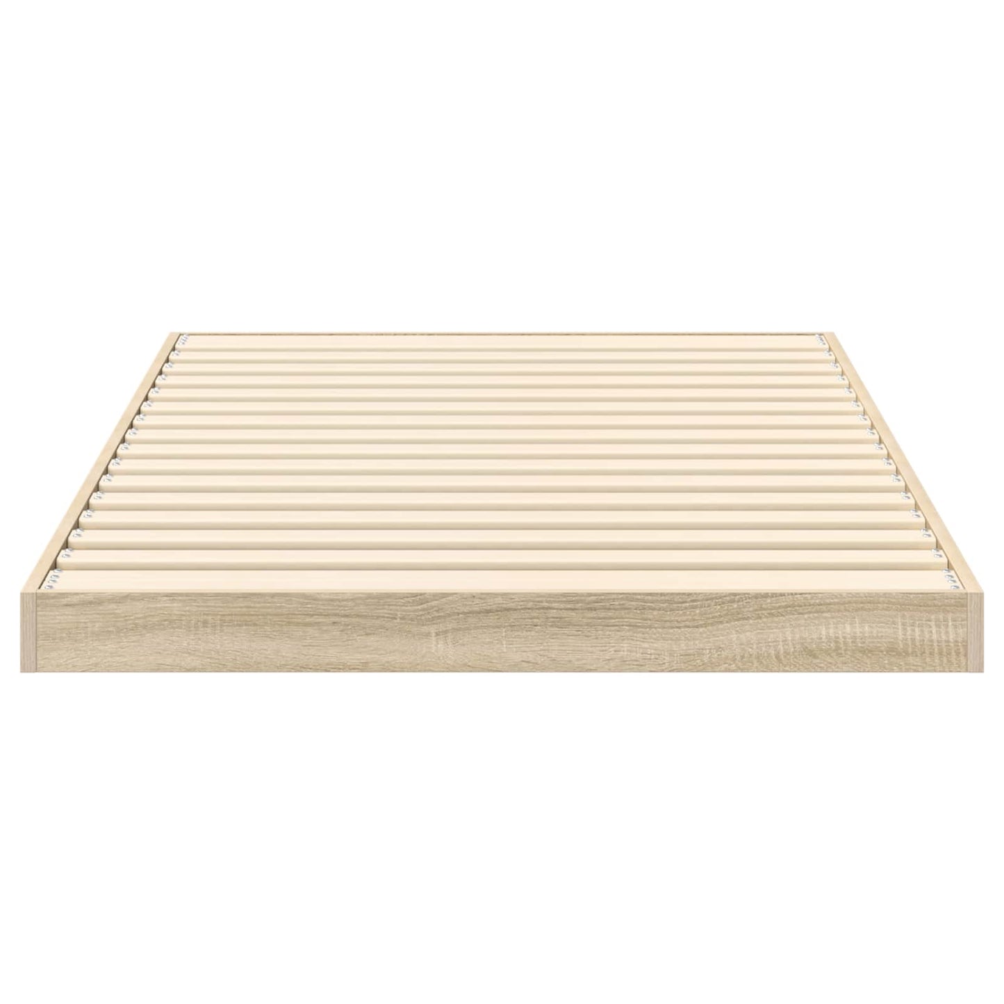vidaXL Bodenbettrahmen Sonoma 76,5 x 200 cm Holzwerkstoff
