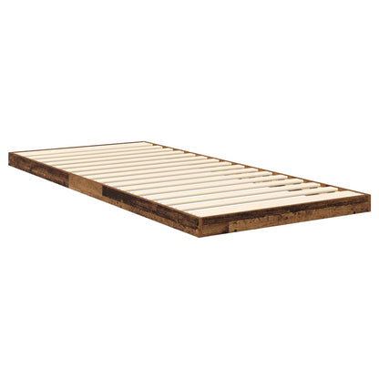 vidaXL Bodenbettrahmen Altholz 76,5 x 200 cm Holzwerkstoff