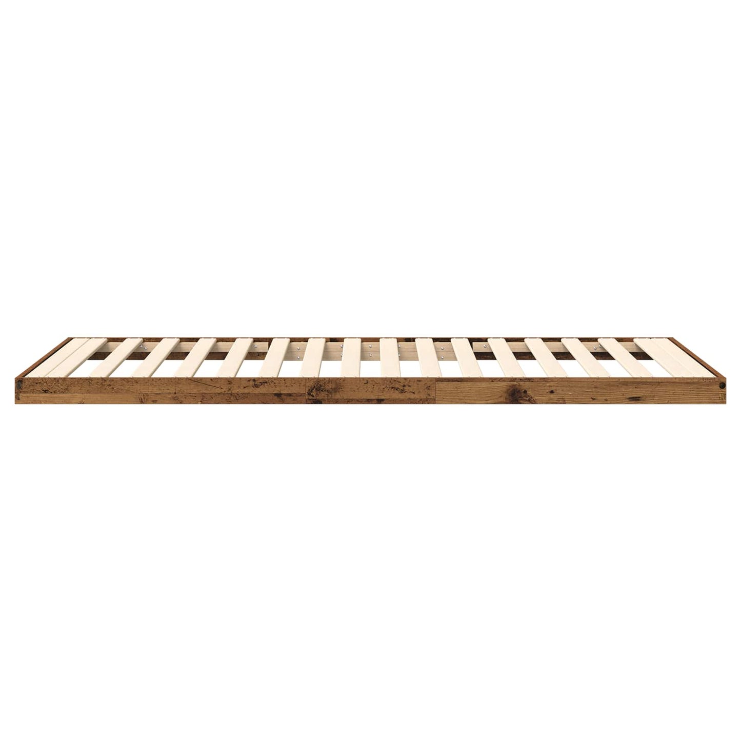 vidaXL Bodenbettrahmen Altholz 76,5 x 200 cm Holzwerkstoff