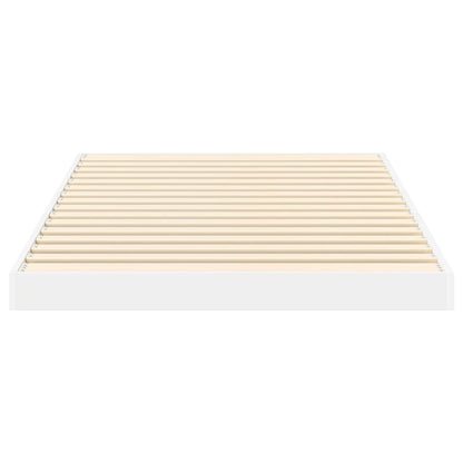 vidaXL Bodenbettrahmen Weiß 86,5 x 200 cm Holzwerkstoff