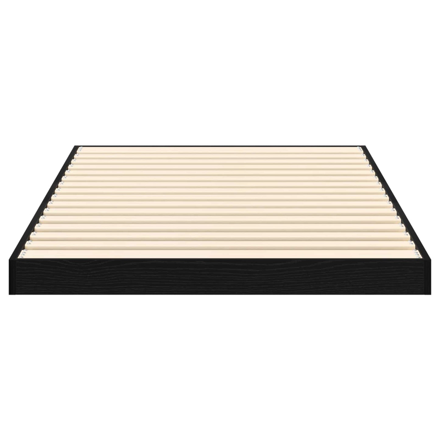 vidaXL Bodenbettrahmen Schwarz Eichen-Optik 86,5 x 200 cm
