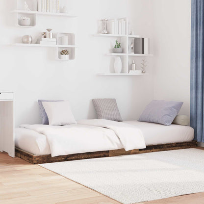 Bodenbettrahmen Altholz 90 x 200 cm Holzwerkstoff