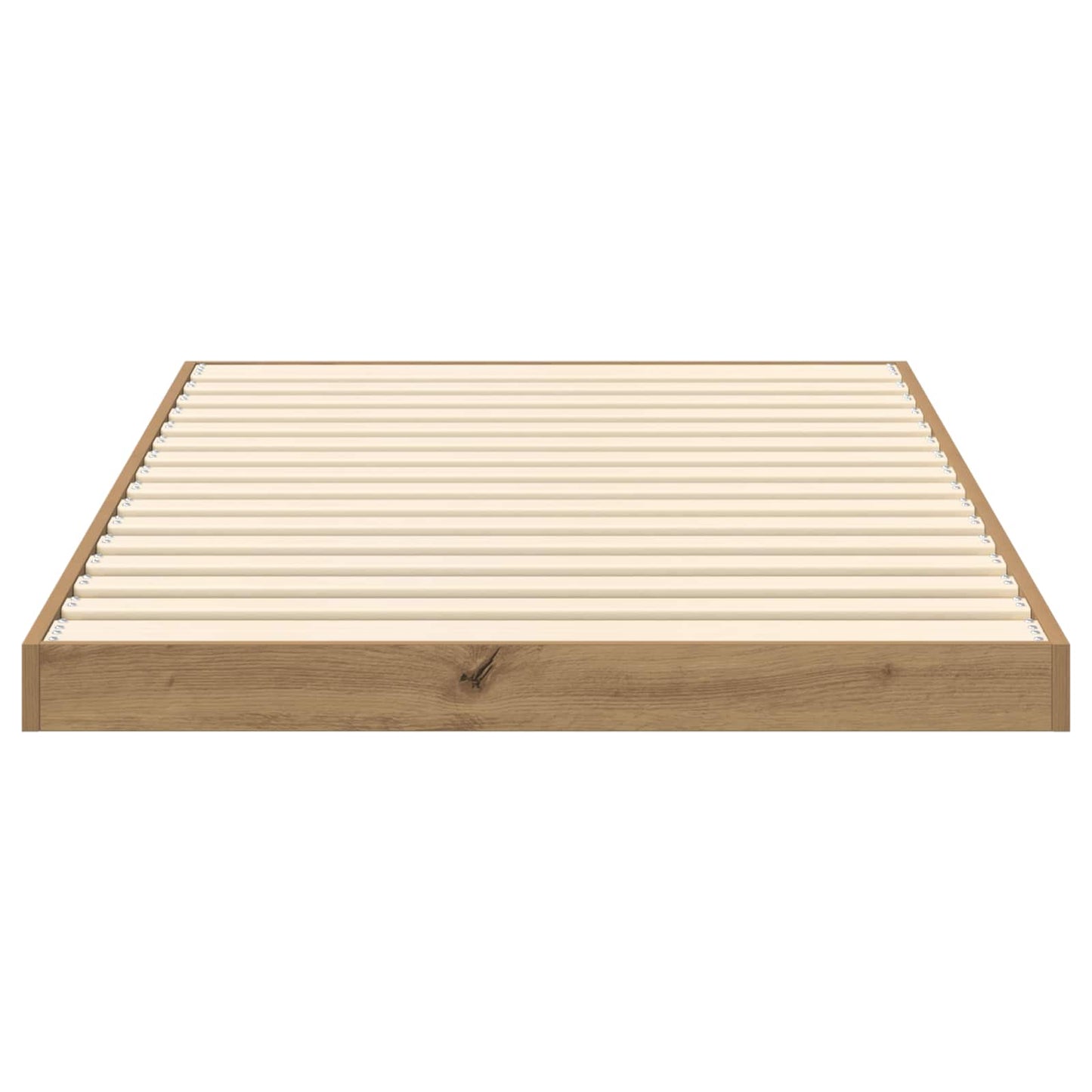 vidaXL Bodenbettrahmen Artisan-Eiche 86,5 x 200 cm Holzwerkstoff
