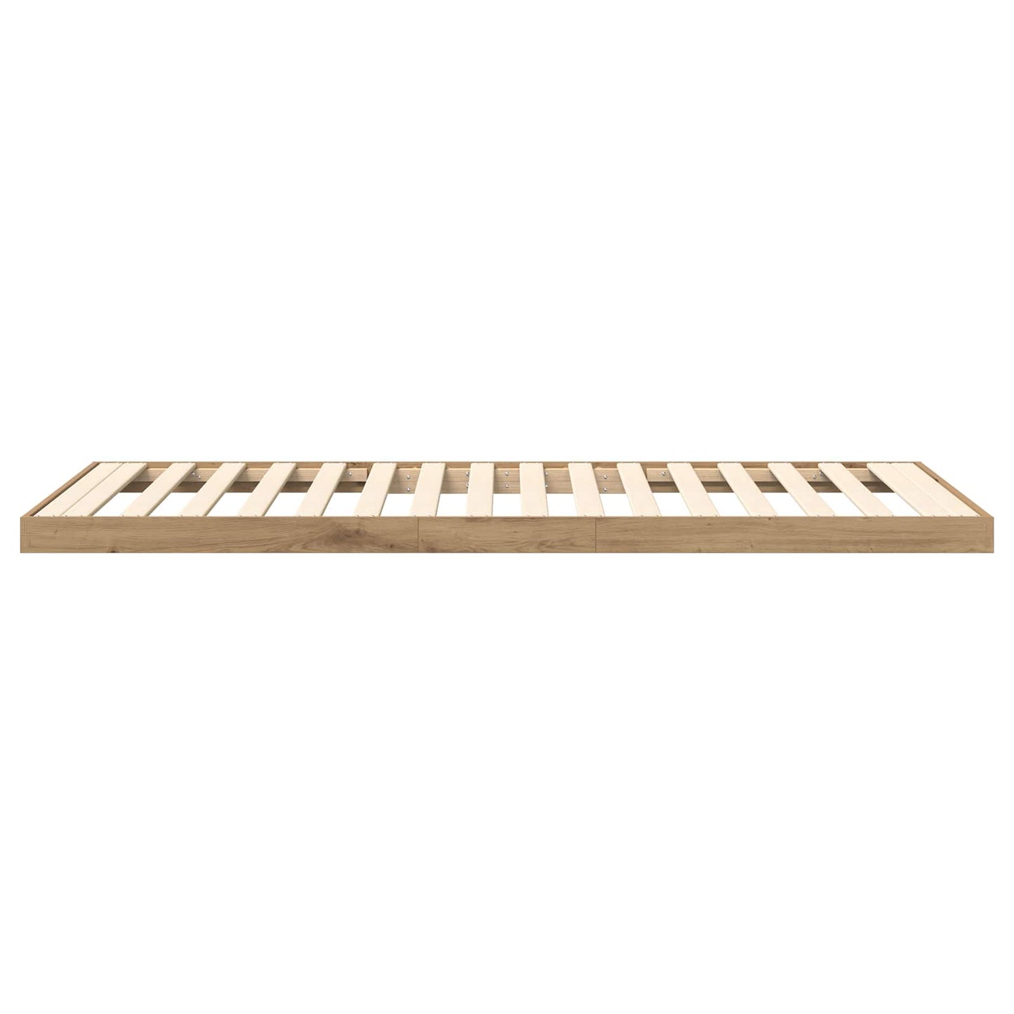 vidaXL Bodenbettrahmen Artisan-Eiche 86,5 x 200 cm Holzwerkstoff