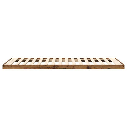 vidaXL Bodenbettrahmen Altholz 96,5 x 200 cm Holzwerkstoff