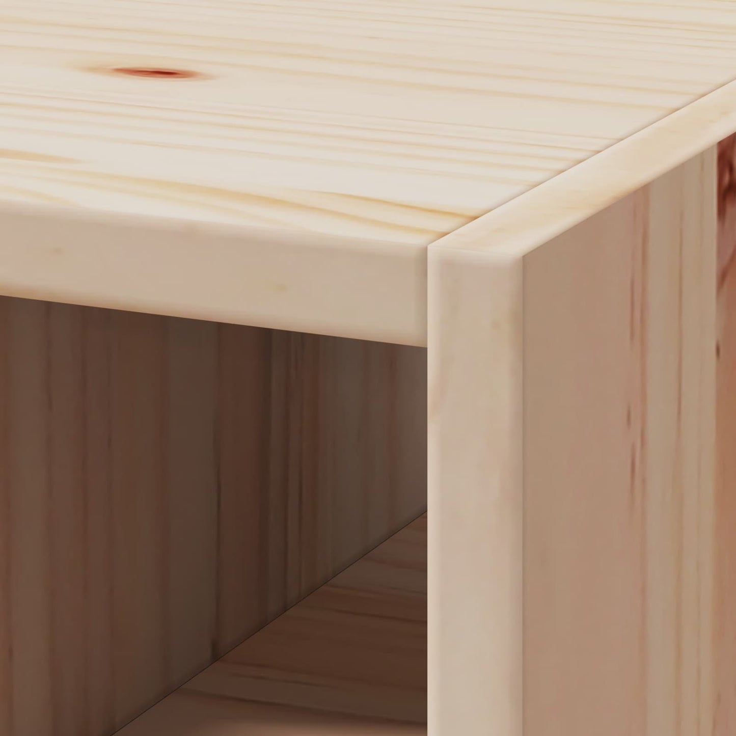 vidaXL Weinregal 2 pcs Natur 56 x 25 x 56 cm Massives Kiefernholz