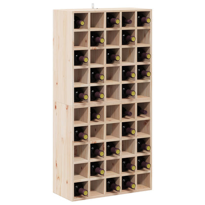 vidaXL Weinregal 2 pcs Natur 56 x 25 x 56 cm Massives Kiefernholz