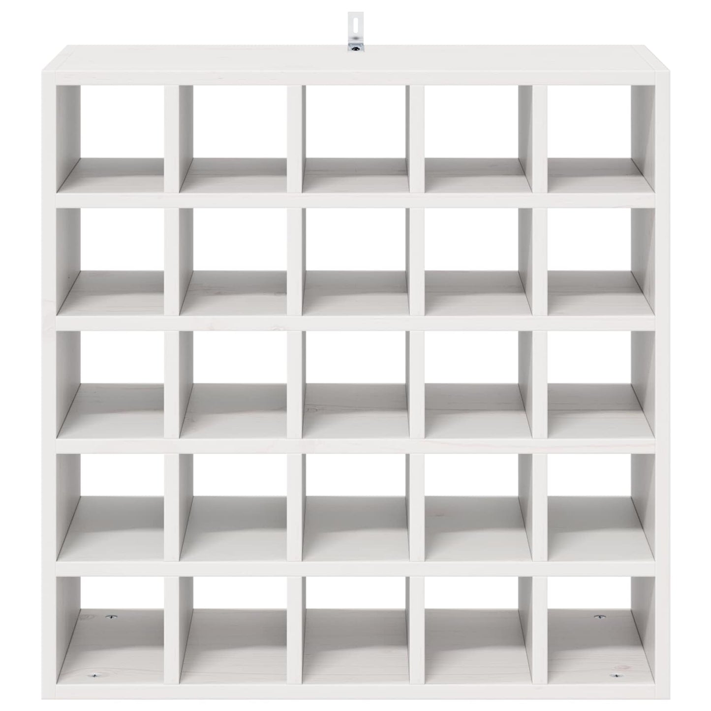 Weinregal 2 pcs Weiß 56 x 25 x 56 cm Massives Kiefernholz