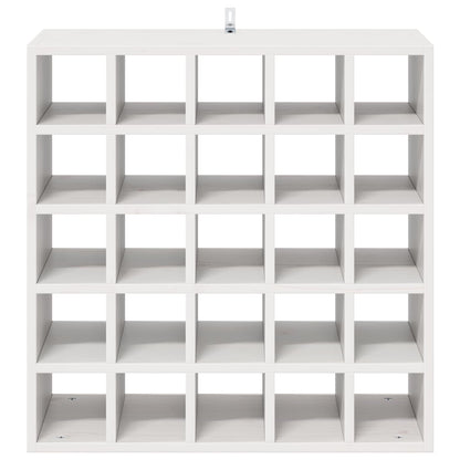 Weinregal 2 pcs Weiß 56 x 25 x 56 cm Massives Kiefernholz