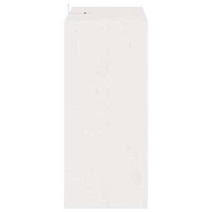 Weinregal 2 pcs Weiß 56 x 25 x 56 cm Massives Kiefernholz