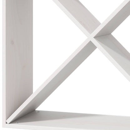 vidaXL Weinregal 2 pcs Weiß 62 x 25 x 62 cm Massives Kiefernholz