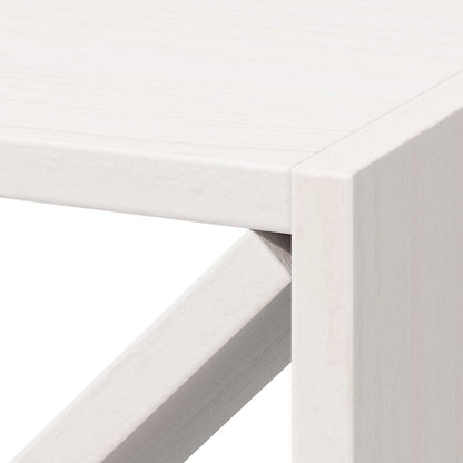 vidaXL Weinregal 2 pcs Weiß 62 x 25 x 62 cm Massives Kiefernholz