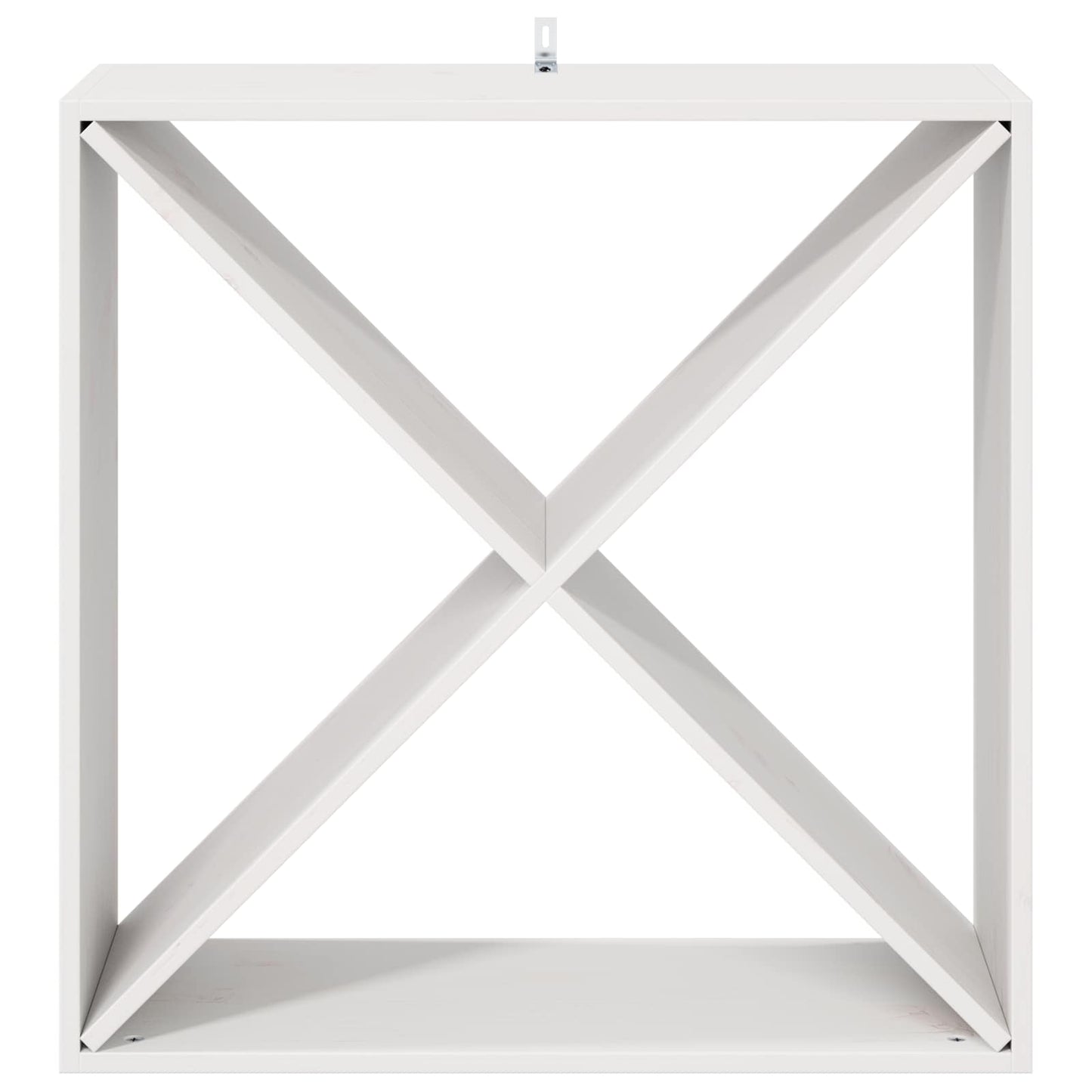 vidaXL Weinregal 2 pcs Weiß 62 x 25 x 62 cm Massives Kiefernholz