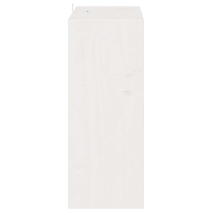 vidaXL Weinregal 2 pcs Weiß 62 x 25 x 62 cm Massives Kiefernholz