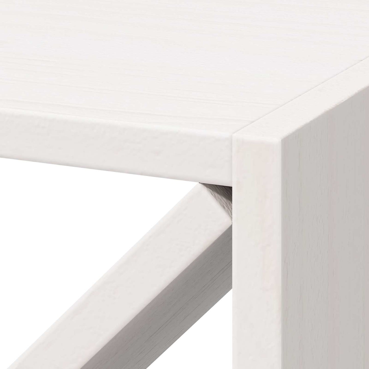 vidaXL Weinregal 4 pcs Weiß 62 x 25 x 62 cm Massives Kiefernholz