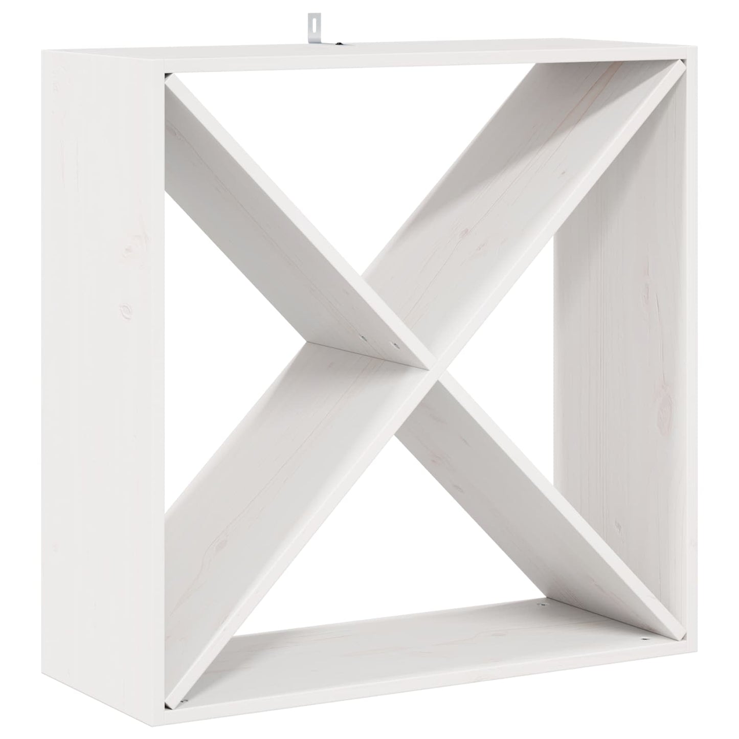 vidaXL Weinregal 4 pcs Weiß 62 x 25 x 62 cm Massives Kiefernholz