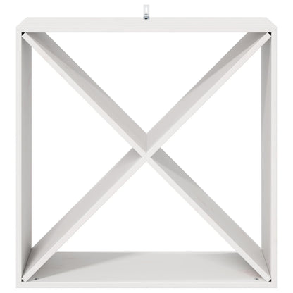 vidaXL Weinregal 4 pcs Weiß 62 x 25 x 62 cm Massives Kiefernholz