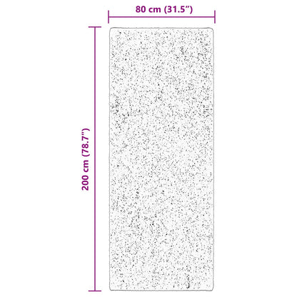 Bereichsteppiche Rechtwinklig HUARTE Braun 200 x 80 cm