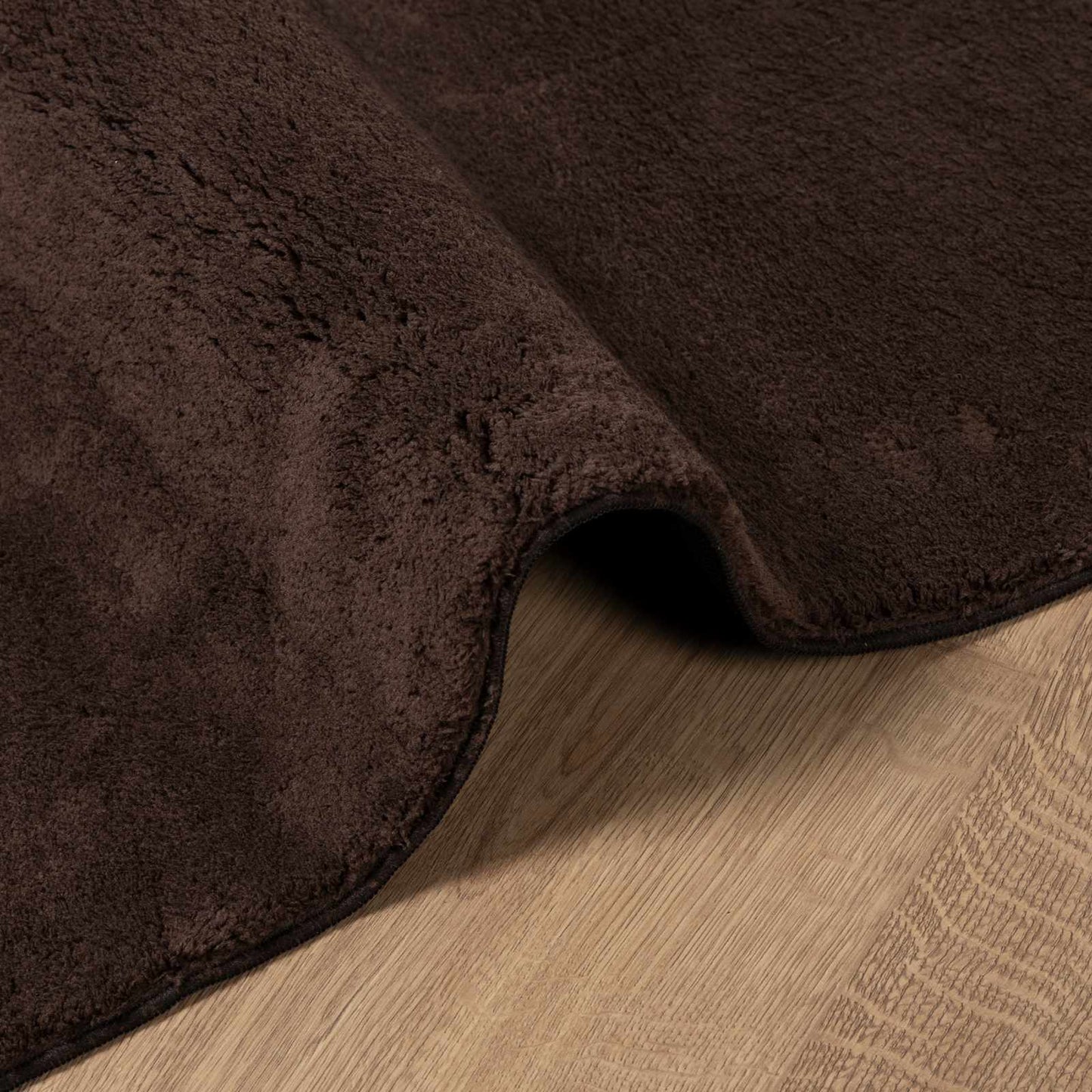 vidaXL Bereichsteppiche HUARTE Braun 200 x 100 cm Polyester