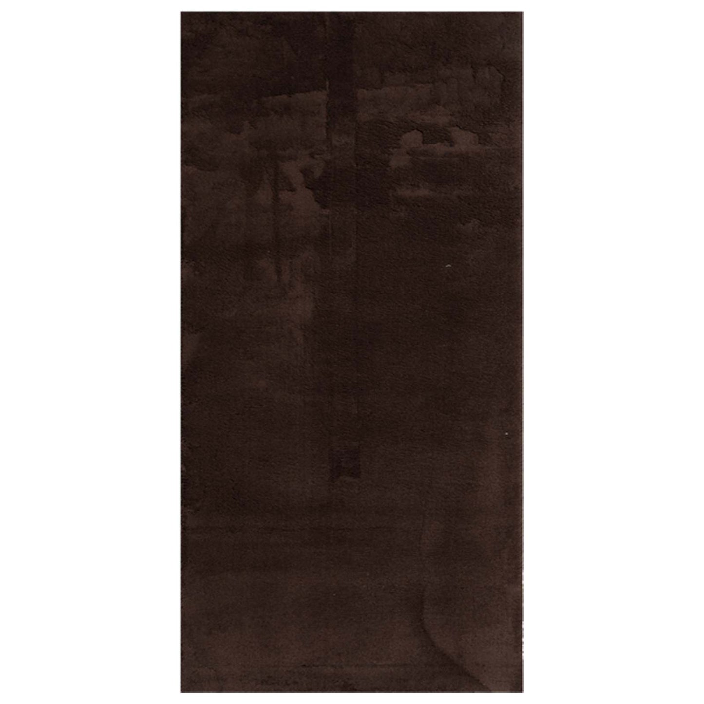 vidaXL Bereichsteppiche HUARTE Braun 200 x 100 cm Polyester