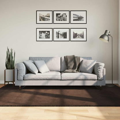 vidaXL Bereichsteppiche HUARTE Braun 230 x 160 cm Polyester
