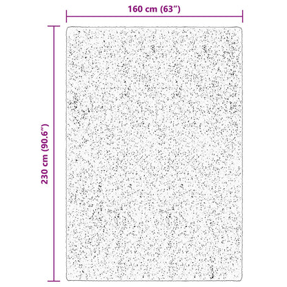vidaXL Bereichsteppiche HUARTE Braun 230 x 160 cm Polyester