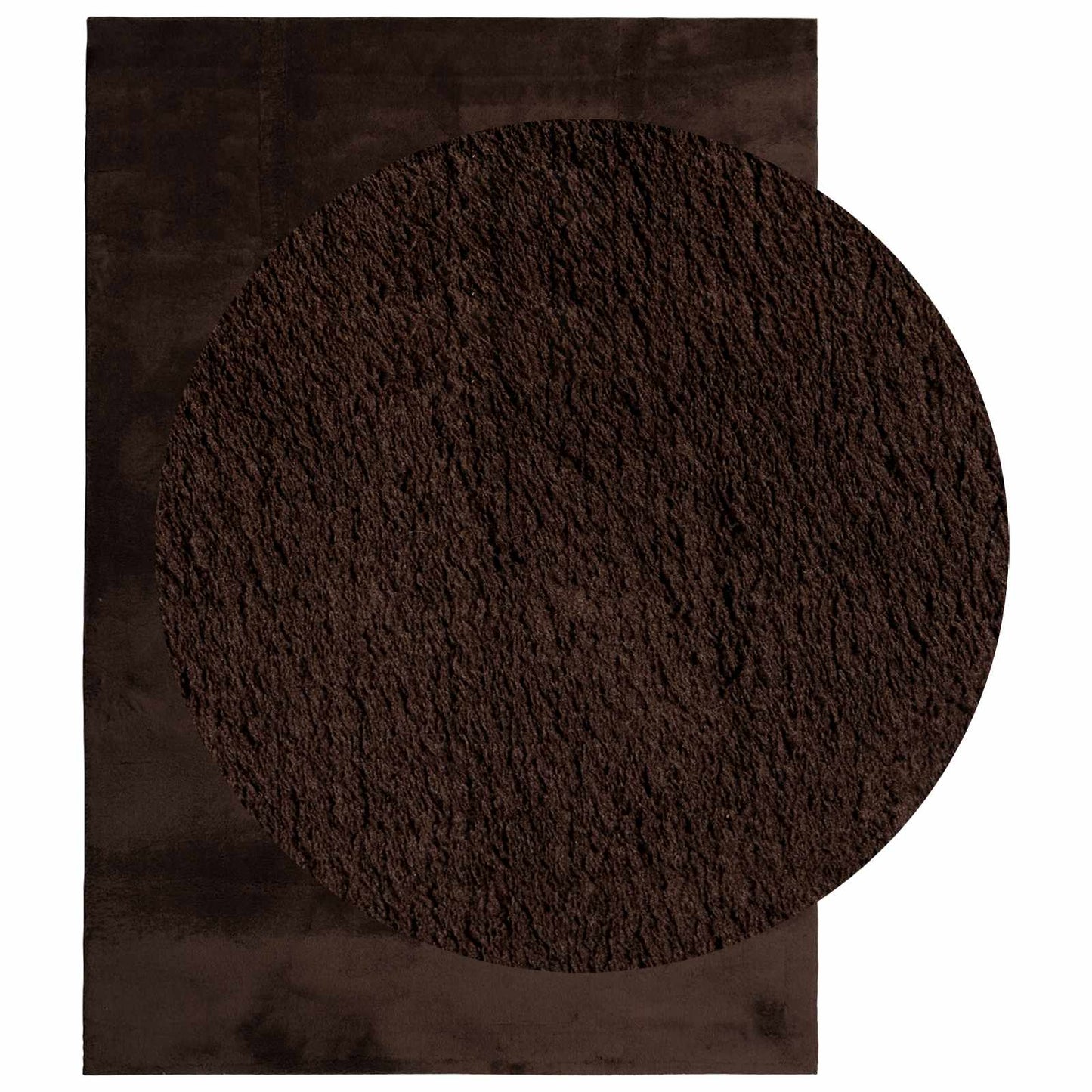 vidaXL Bereichsteppiche HUARTE Braun 230 x 160 cm Polyester