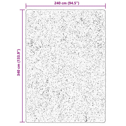 vidaXL Bereichsteppiche HUARTE Braun 340 x 240 cm Polyester