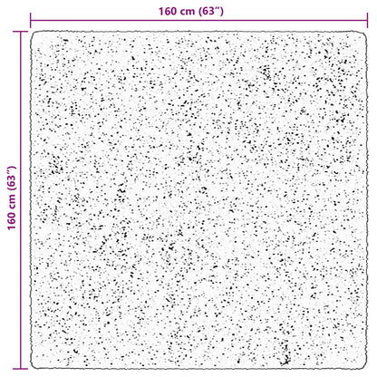 vidaXL Bereichsteppiche Quadratisch HUARTE Braun 160 x 160 cm
