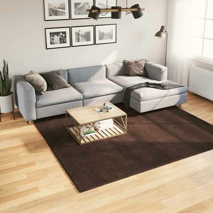 vidaXL Bereichsteppiche Quadratisch HUARTE Braun 240 x 240 cm