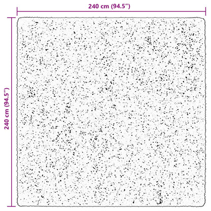 Bereichsteppiche Quadratisch HUARTE Braun 240 x 240 cm