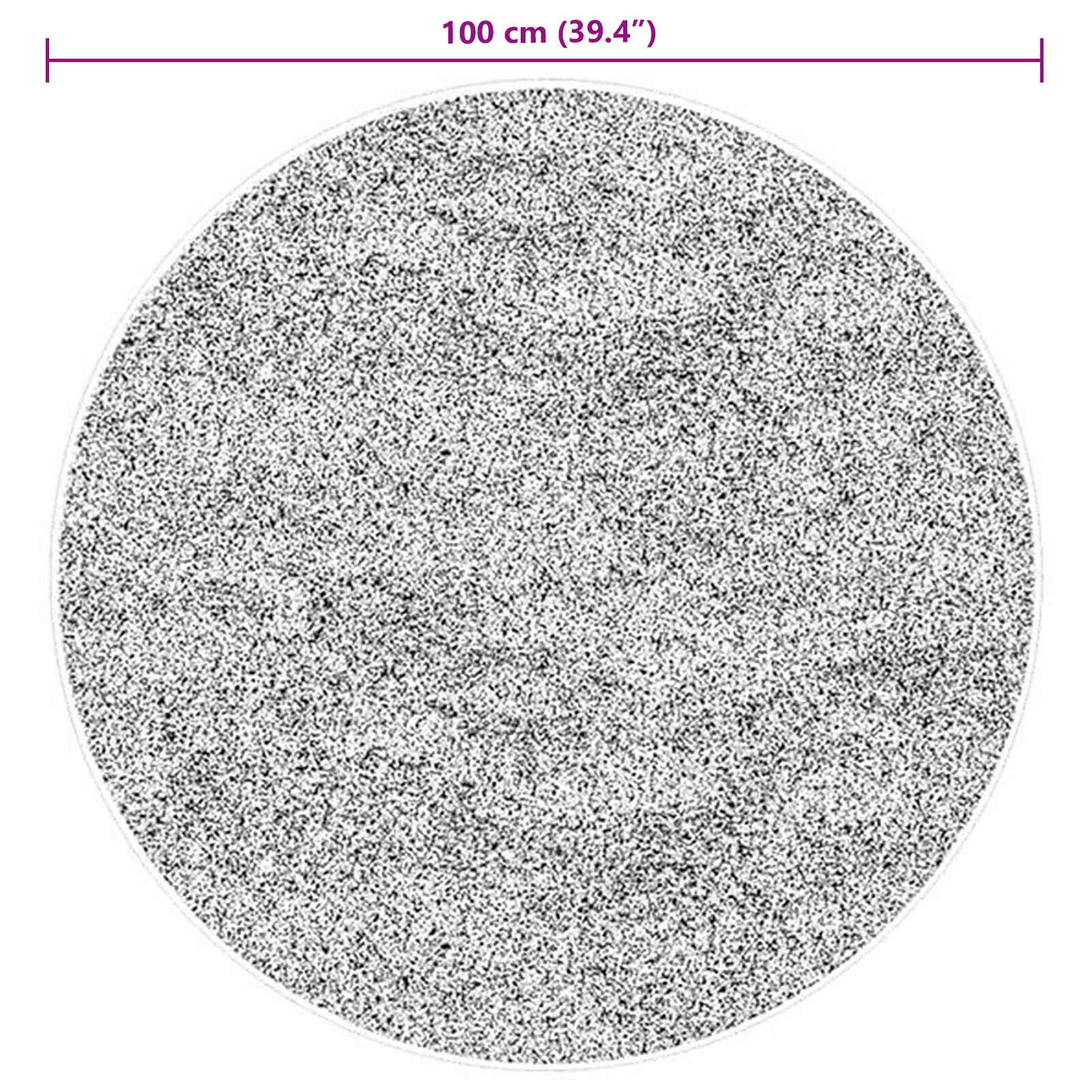 Bereichsteppiche Rund HUARTE Braun Ø 100 CM Polyester