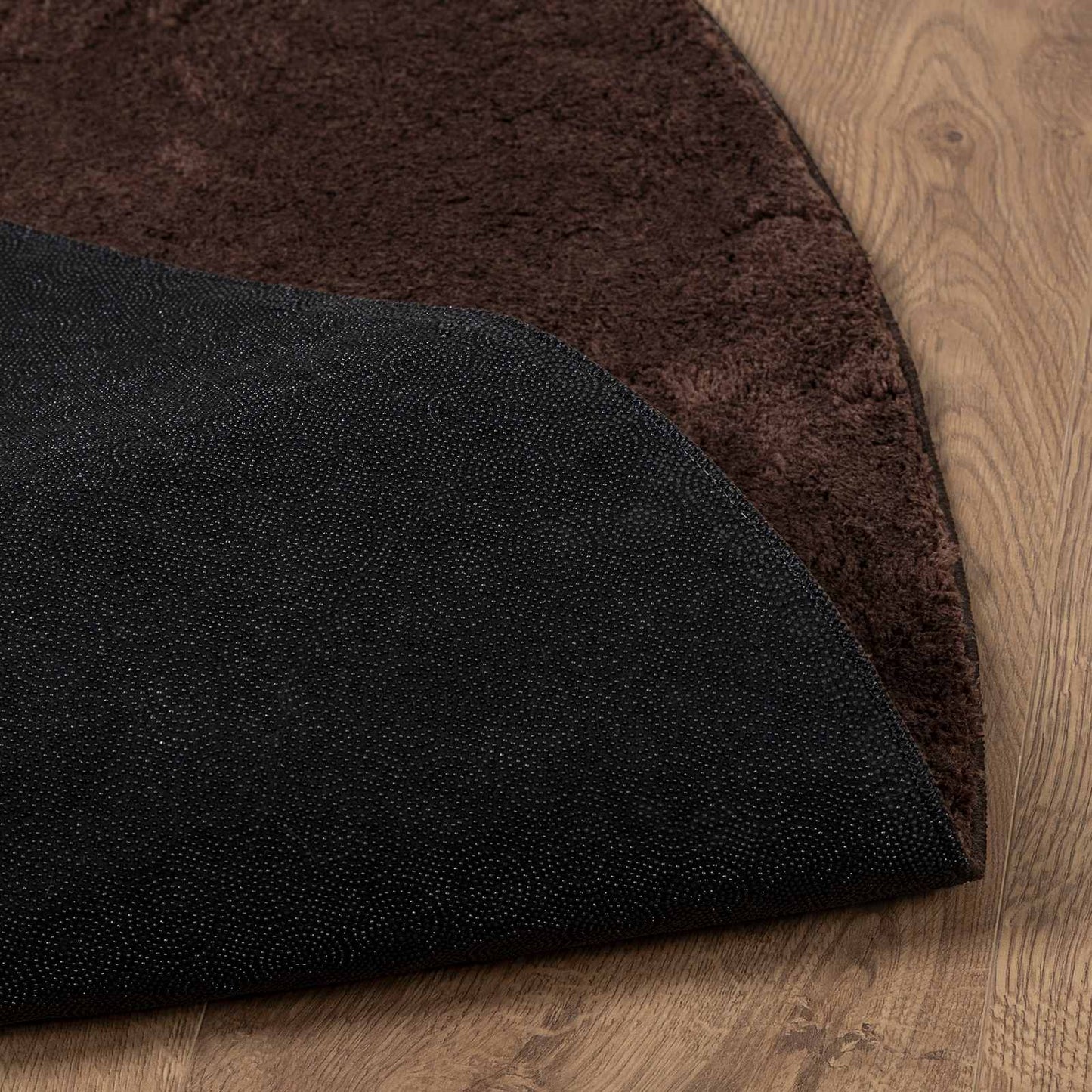 vidaXL Bereichsteppiche Rund HUARTE Braun Ø 200 CM Polyester