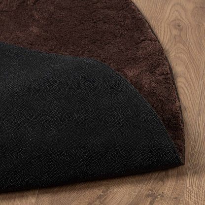 vidaXL Bereichsteppiche Rund HUARTE Braun Ø 200 CM Polyester