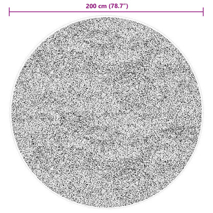 vidaXL Bereichsteppiche Rund HUARTE Braun Ø 200 CM Polyester