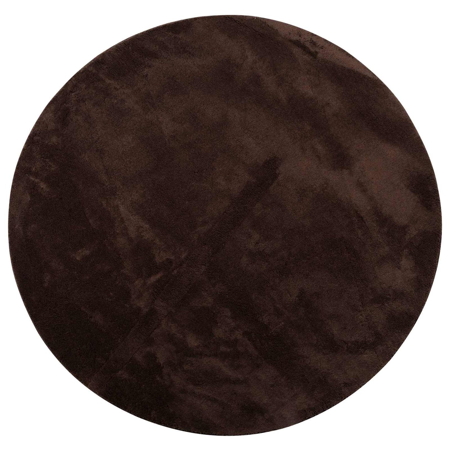 vidaXL Bereichsteppiche Rund HUARTE Braun Ø 200 CM Polyester