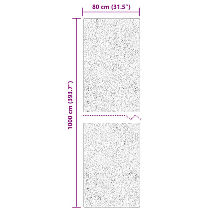 Bereichsteppiche Rechtwinklig HUARTE Grau 1000 x 80 cm