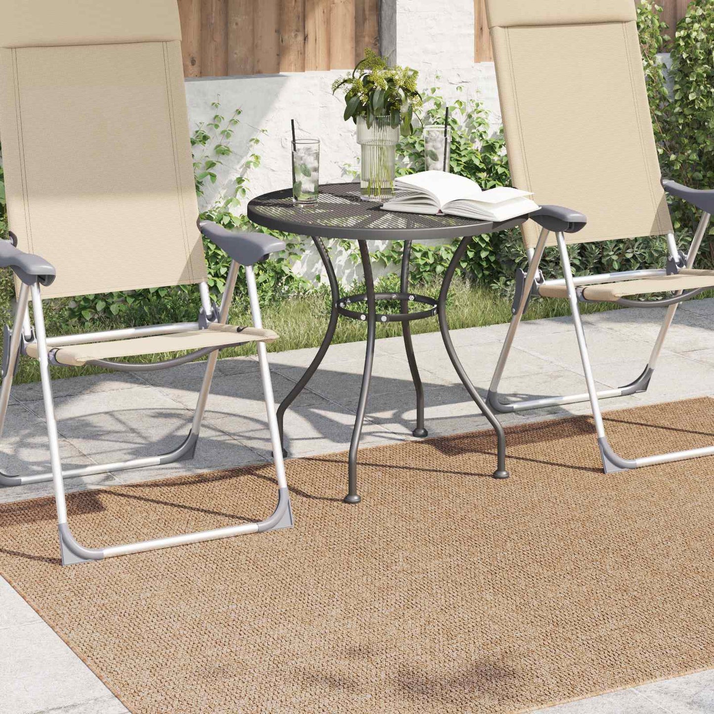 vidaXL Bereichsteppiche HUARTE Natur 230 x 160 cm Polyester