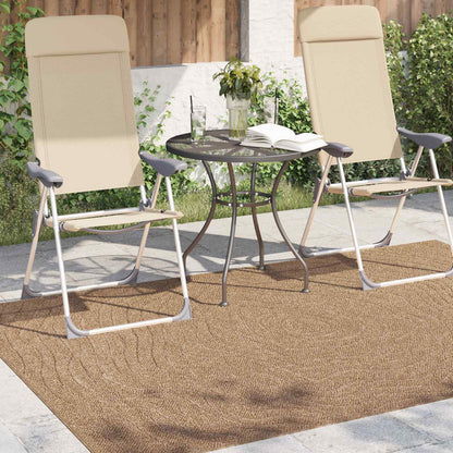vidaXL Bereichsteppiche Moiré HUARTE Natur 170 x 120 cm Polyester